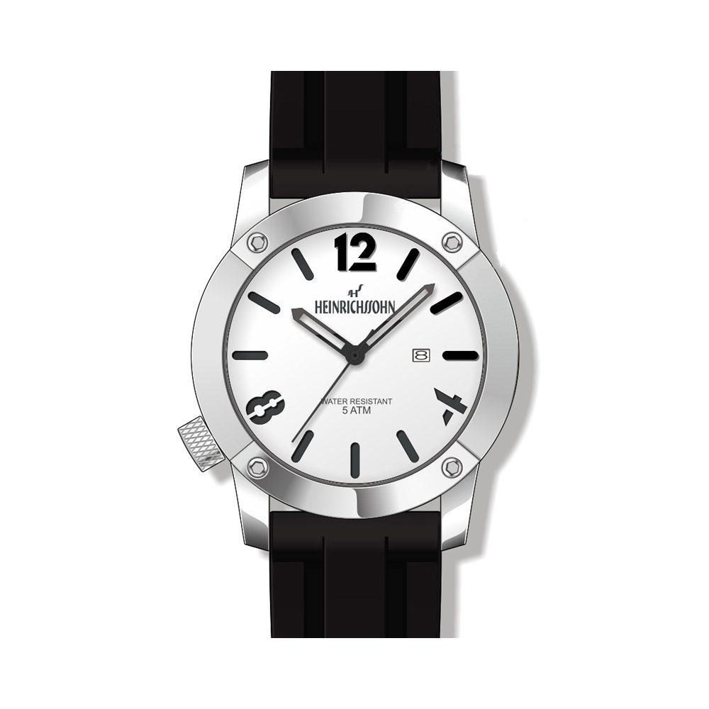 HEINRICHSSOHN GE-Schalke HS1014A Heren Horloge, 5ATM - Afbeelding 2