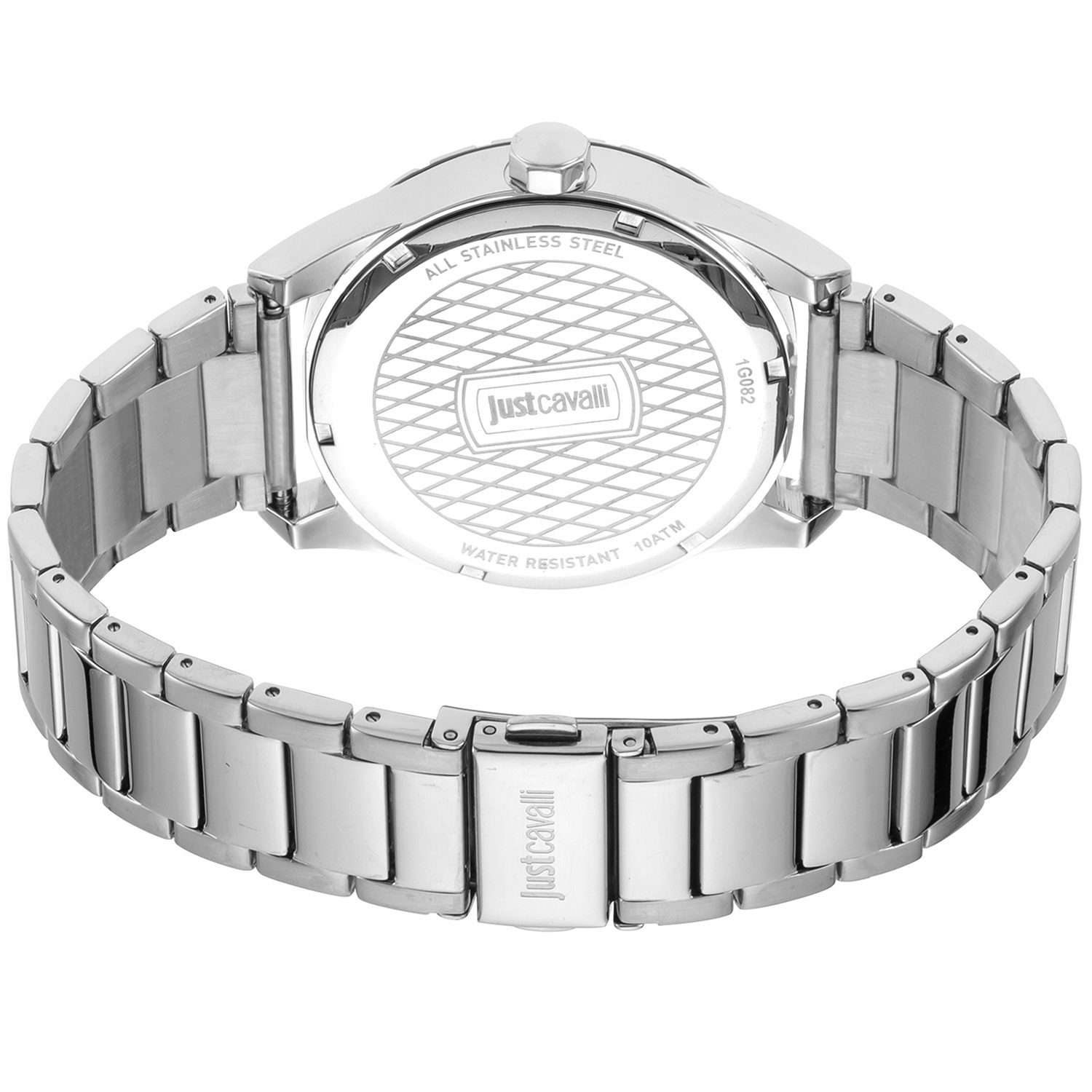 Just Cavalli heren horloge JC1G082M0065 polshorloge - 10 ATM - datum - stalen armband
