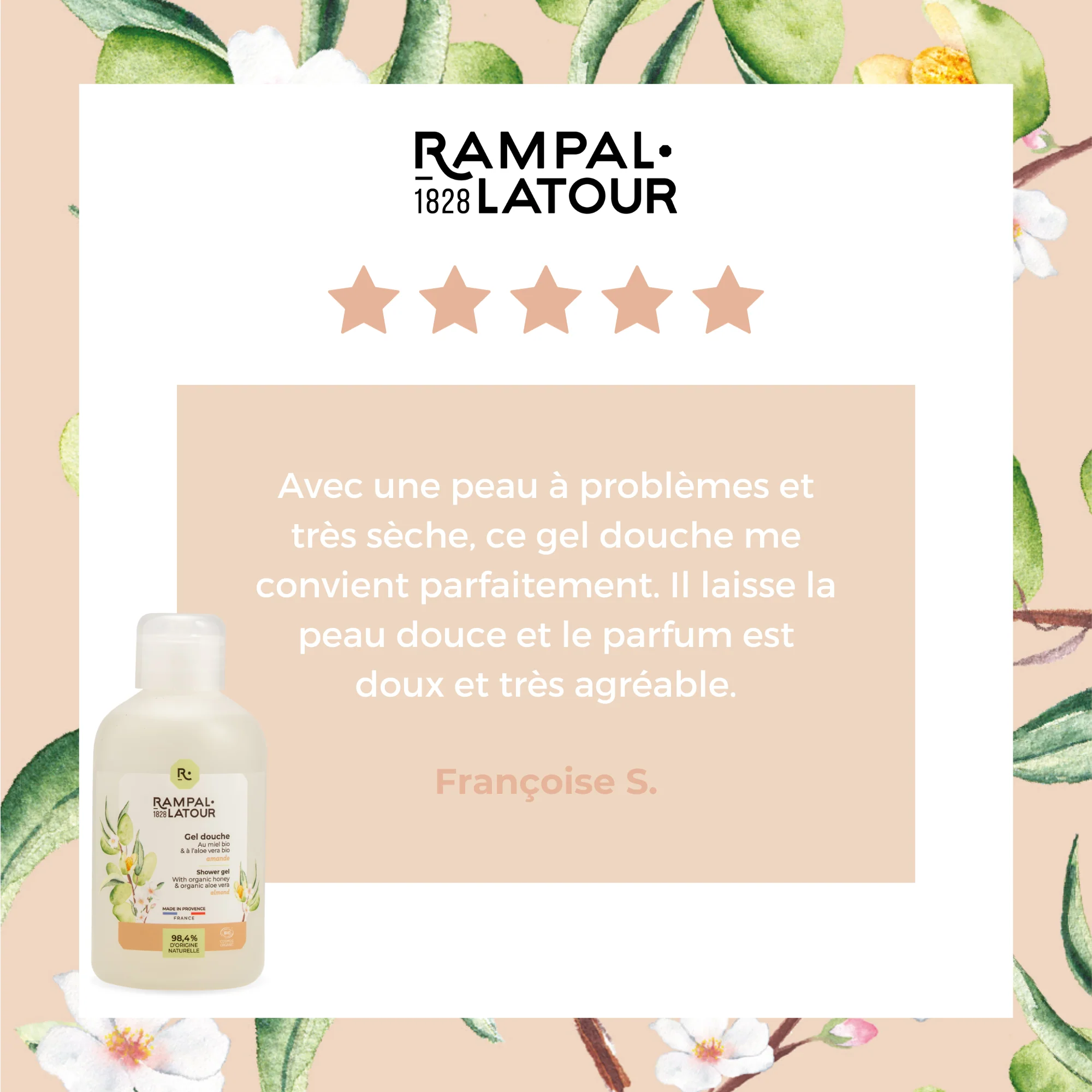 Gecertificeerd biologisch Douchegel en shampoo Amandel - gevoelige haar en huid - 250ml - Cosmos Organic - Afbeelding 3