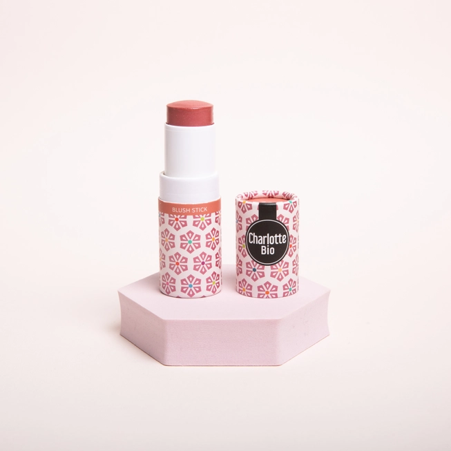Cosmos biologische en veganistische gezicht blush - rouge balsem - Rozehout - 5gr