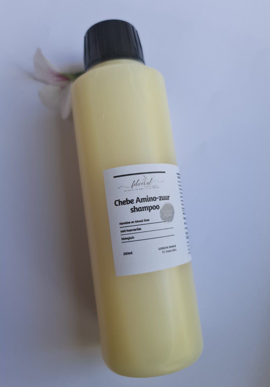 Biologische sulfaatvrij Chebe en aminozuren shampoo tegen haar uitval - versteekt en voed - 250ml