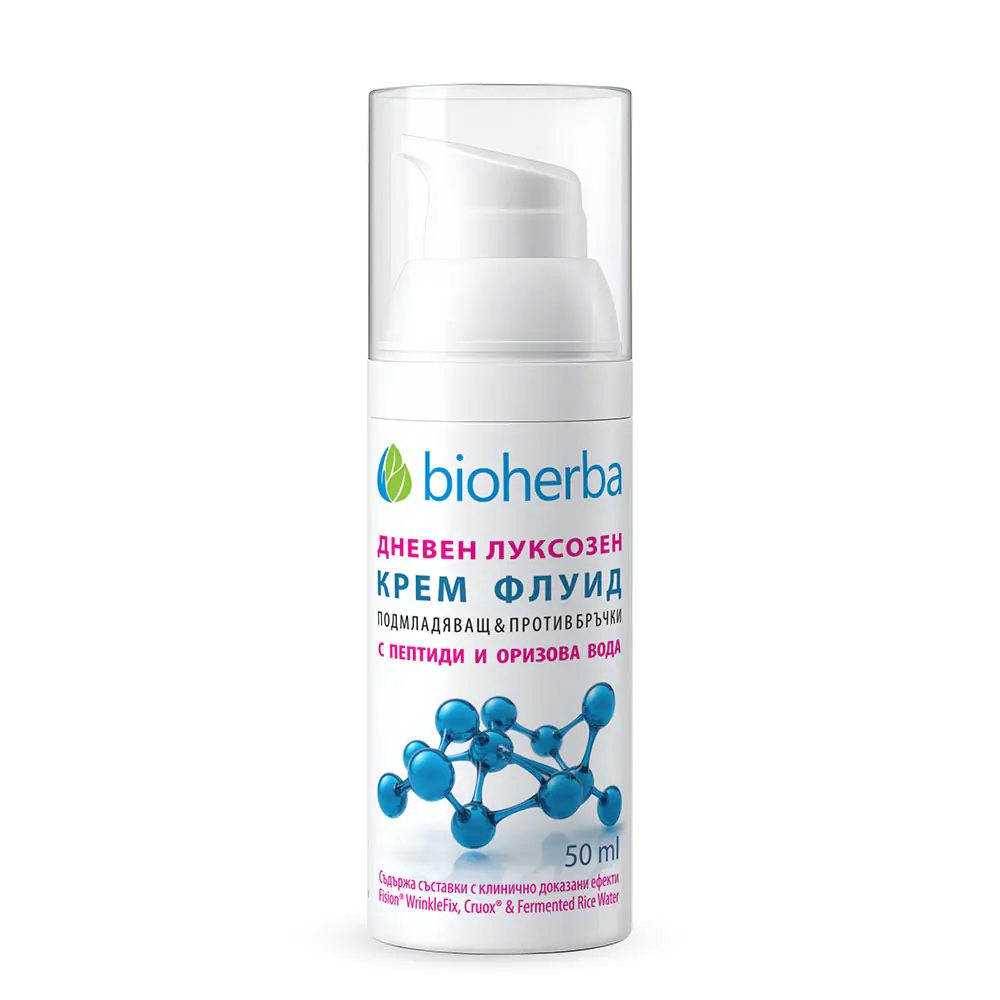 Biologische Absolue Dagcreme – verjongend en anti-rimpel - peptiden - rijst water 50ml