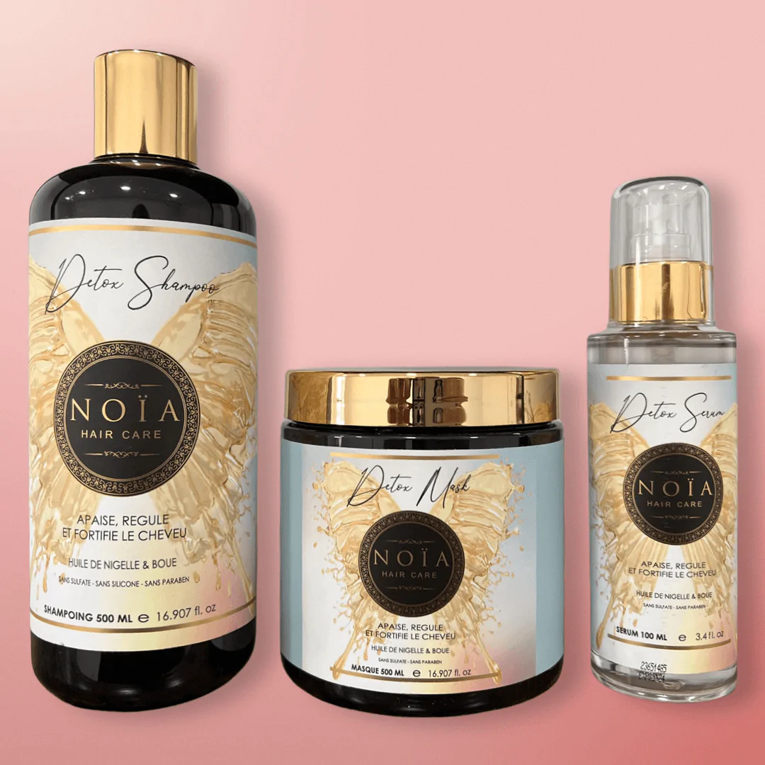 Noia professionele en luxe Detox haar serum - haar olie - komijn zaad olie - modder - ontgift vet haar 100ml - Afbeelding 2
