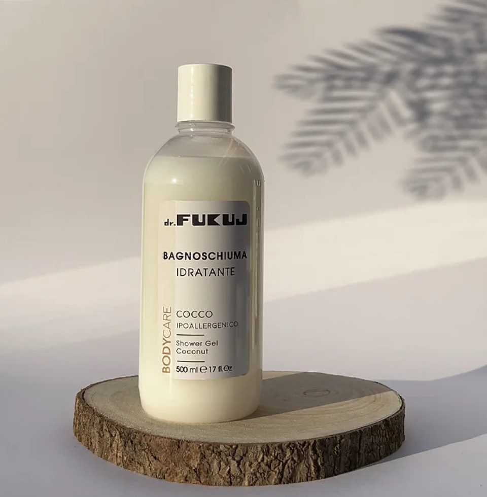 Dr. Fukuj Italiaanse douche gel en badschuim van KOKOS geur - verzacht de huid - heerlijk - natuurlijk - 500ml