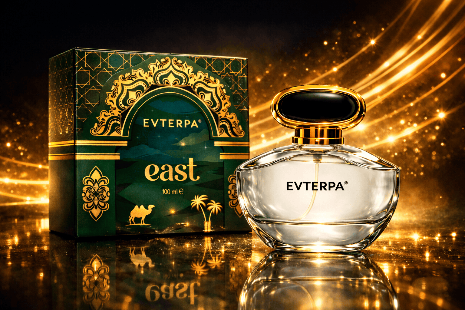 Eau de parfum EAST - oosterse nachten - saffraan - amber - jasmijn - sandaal en ceder 100ml