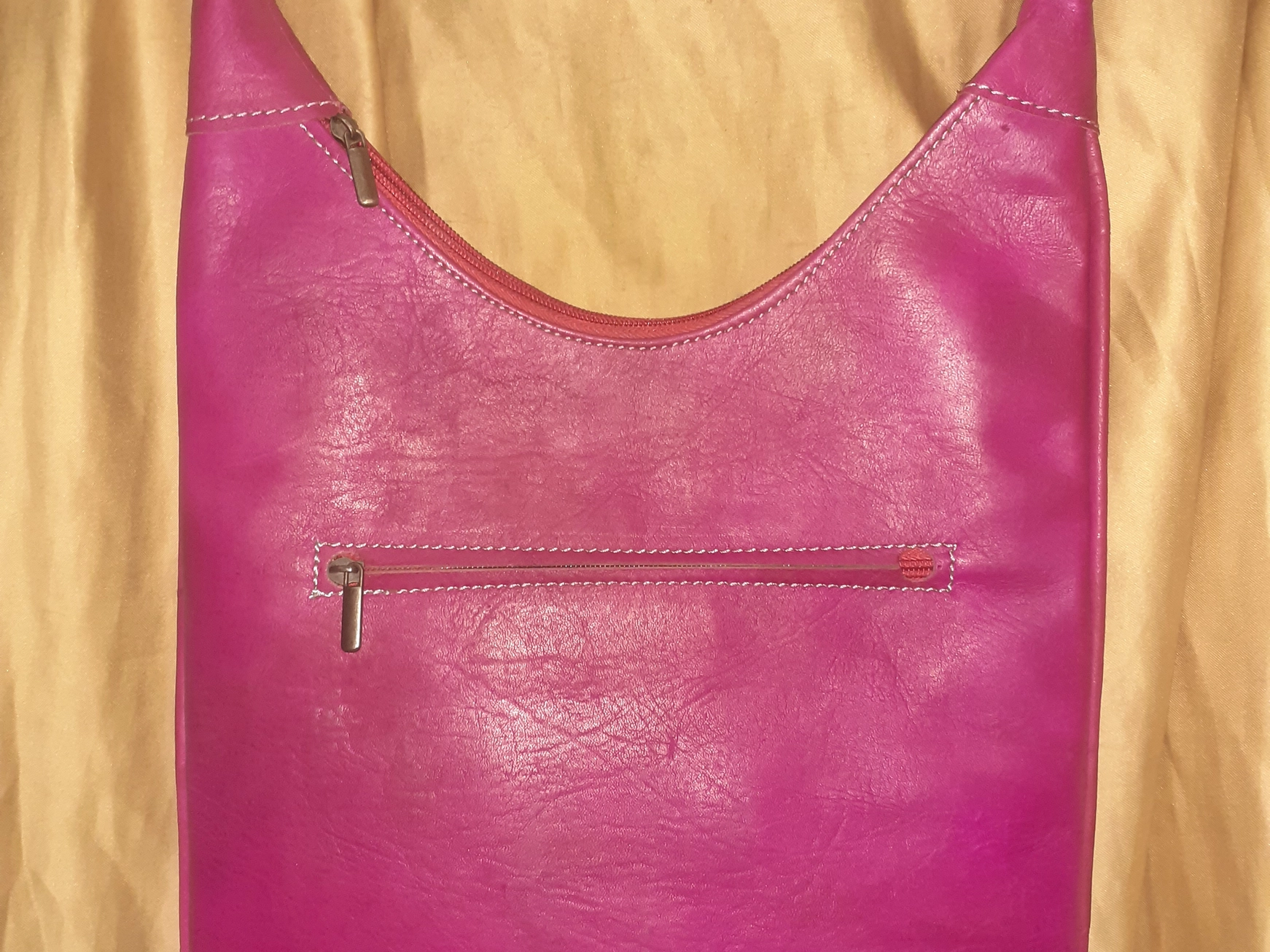 Handgemaakte schouder tas van echte leer - Marokkaanse tas - messing decoratie - grote mooi tas DIVERSE KLEUREN