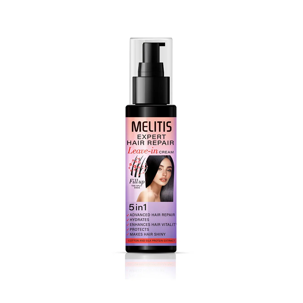 Intensieve leave-in haarcrème - katoen - zijdeproteïnen - hyaluronzuur en rozenolie 100ml