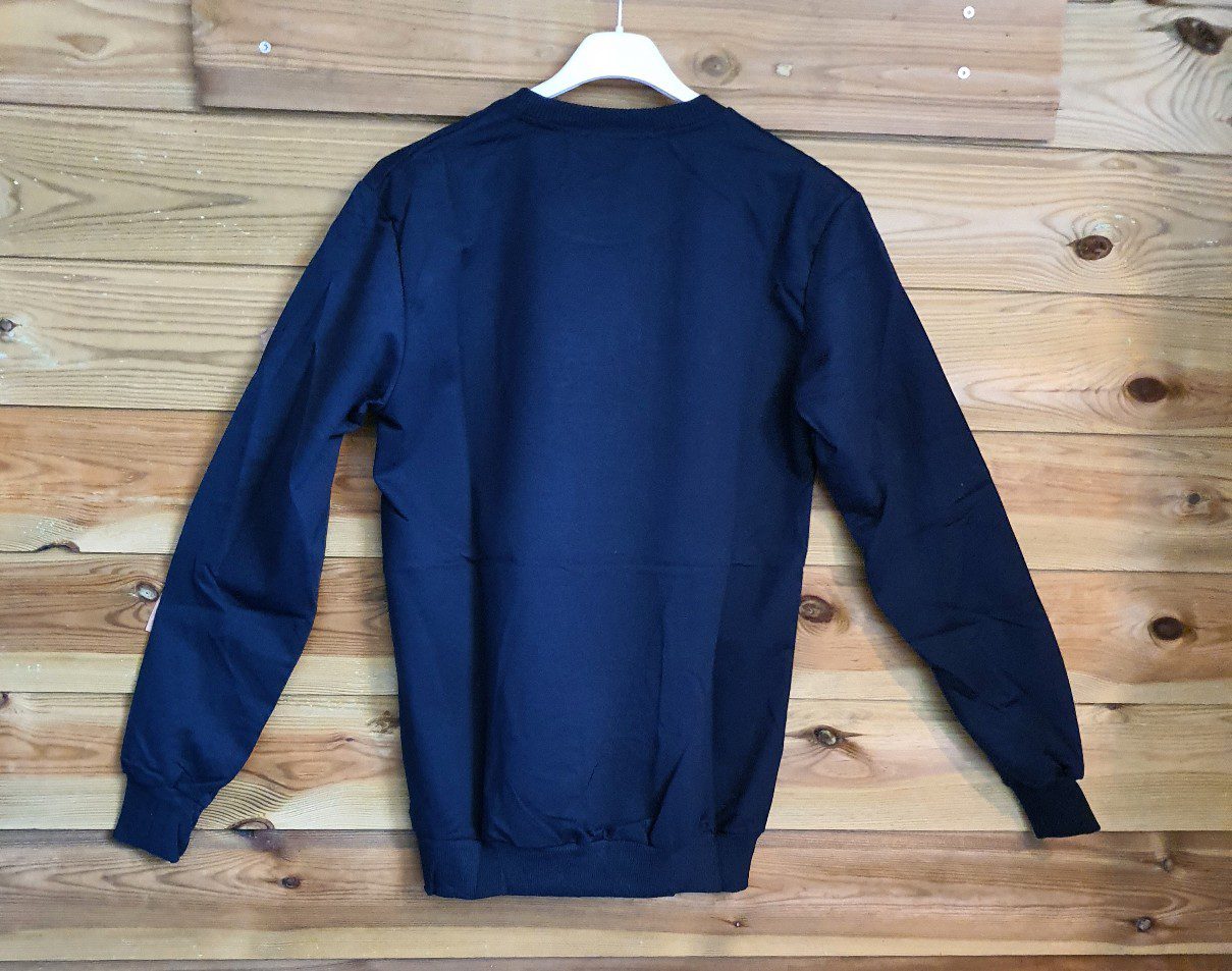 Katoenen heren - mannen top - sport top met lange mouwen in BLAUW kleur - maat M/L - Afbeelding 4