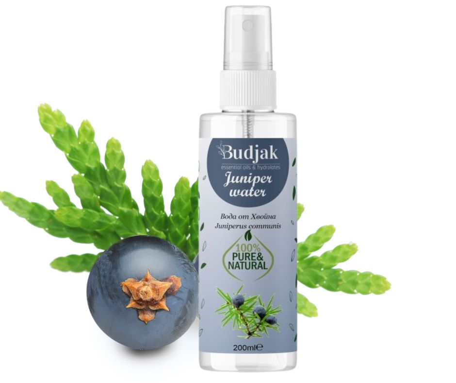 Biologische Jeneverbesbloemenwater (Juniperus communis) – zuivert - vet haar en huid - kalmeert ontstekingen 200ml