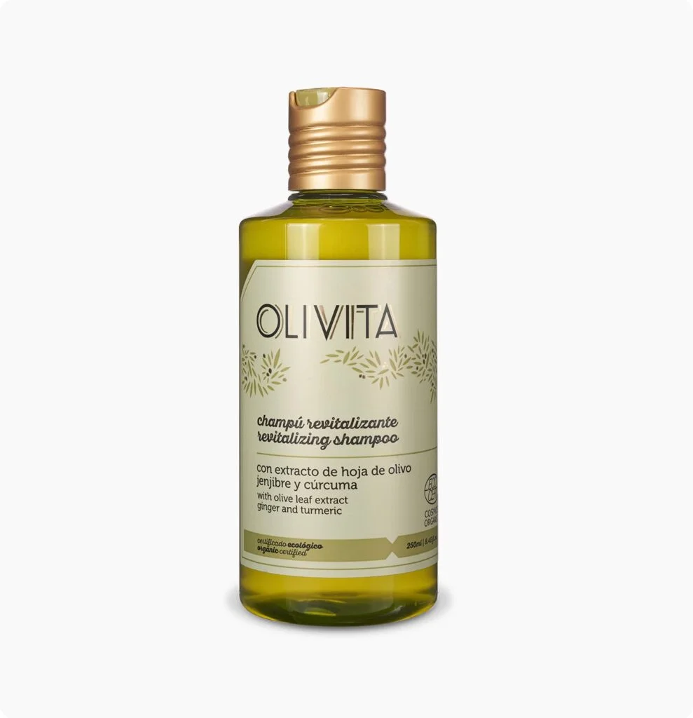 LaChinata Olivita Revitaliserende Shampoo - Sulfaatvrij - olijfolie - kokos - kurkuma - gember - glanzend haar 250ml - Afbeelding 3
