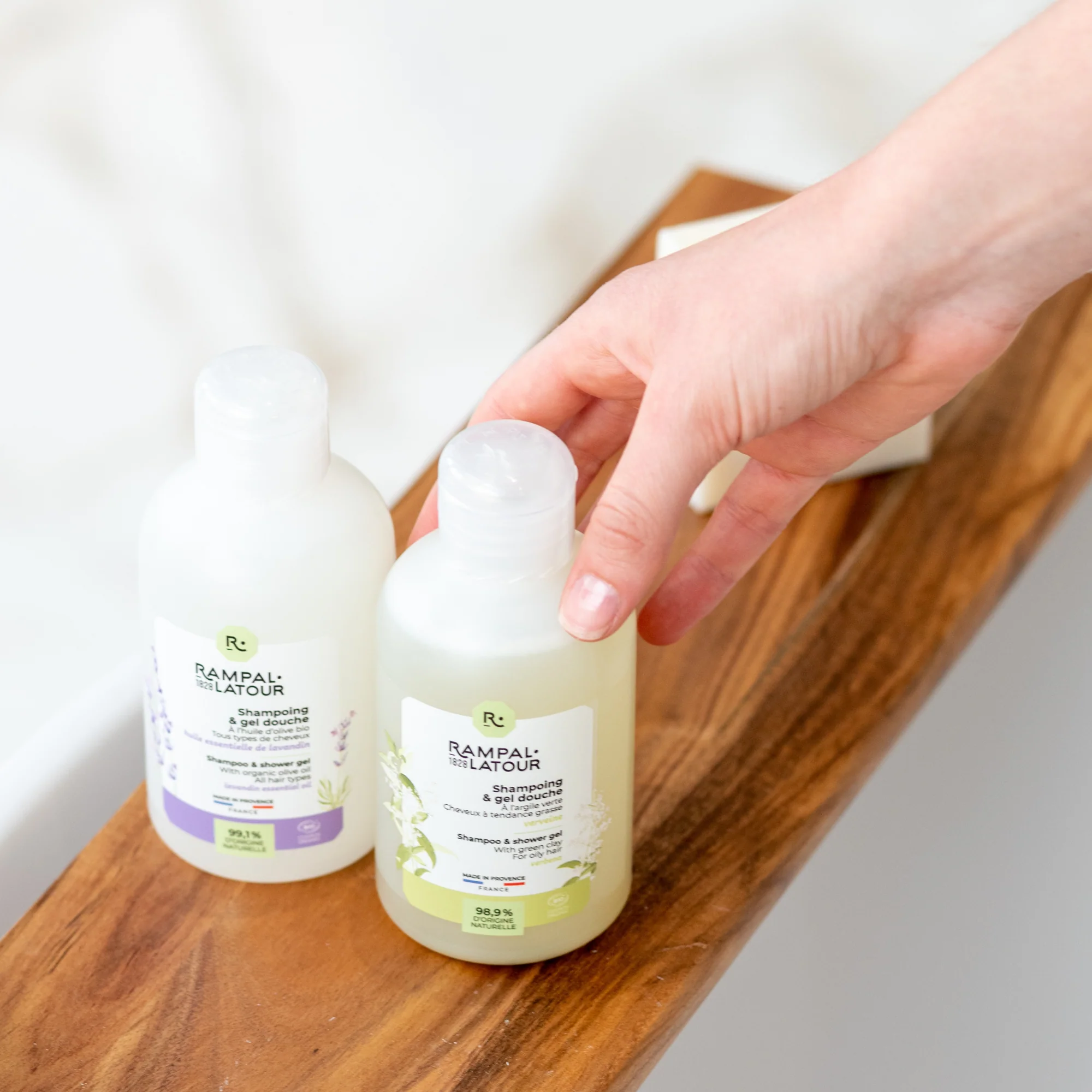 Gecertificeerd biologisch Douchegel en shampoo Klei-Verbena - zuivert haar en huid - 250ml - Cosmos Organic