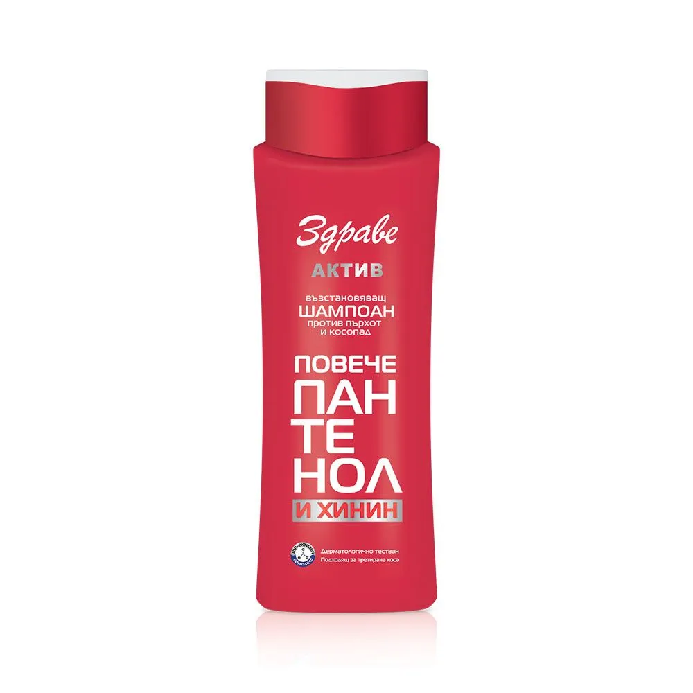 Herstellende anti-roos shampoo met Panthenol en Kinine - verzacht hoofdhuid - haaruitval - Piroctone olamine- doeltreffend 390ml