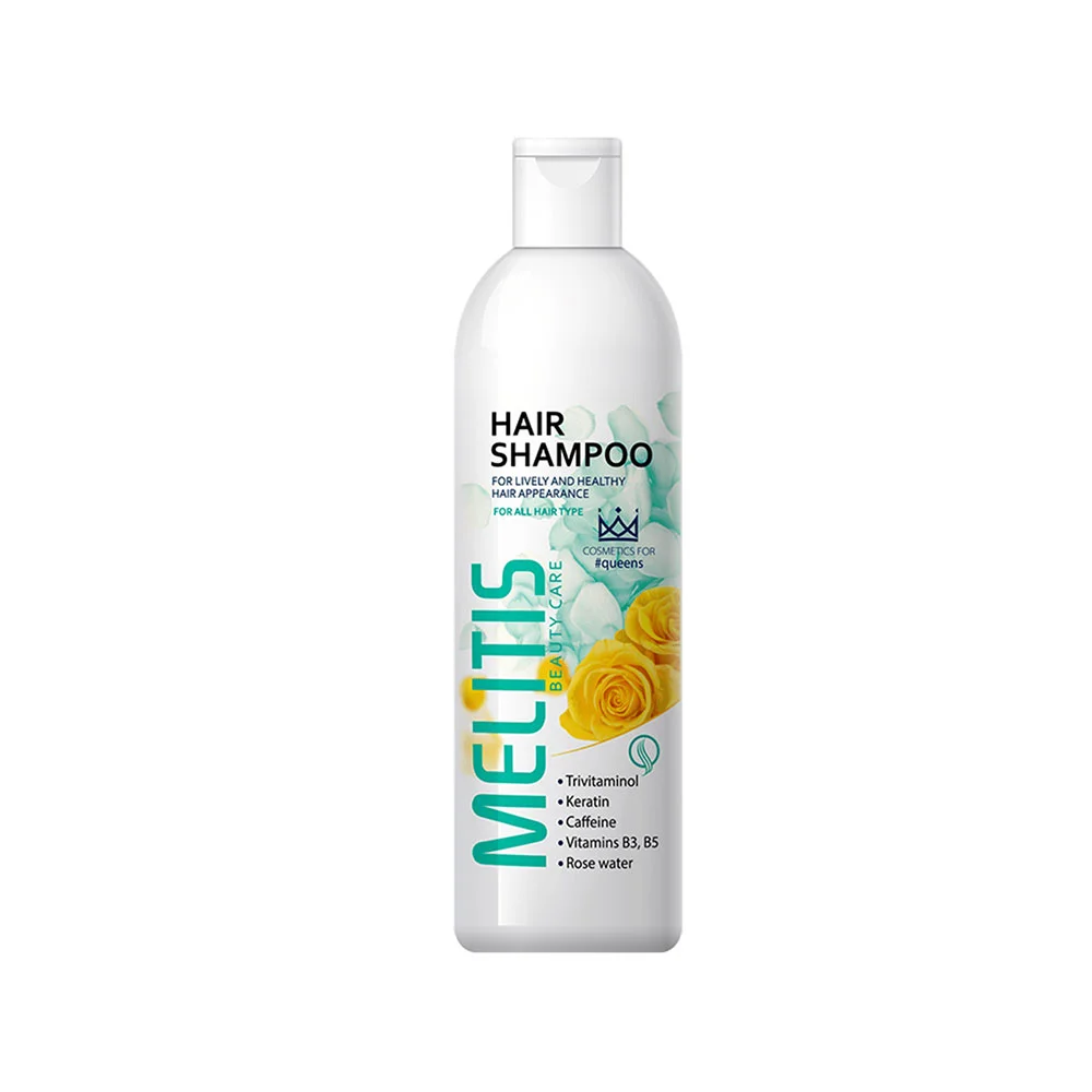 Haar shampoo tegen uitval met trivitaminol - keratine - cafeïne en rozenwater 250ml
