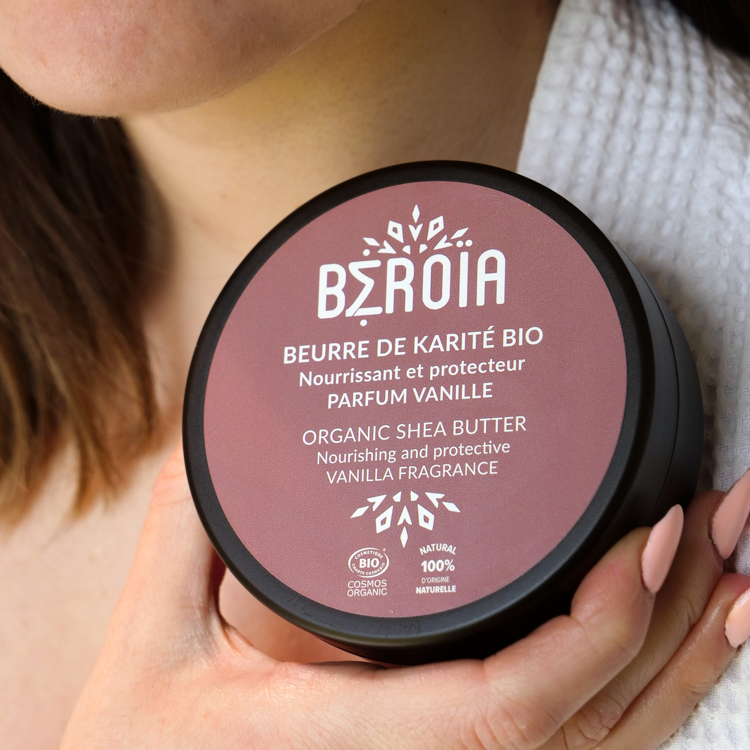 Cosmos Organische Vanille Sheaboter – puur karite boter balsem - verzacht gevoelige huid - voedend 100g - Afbeelding 4