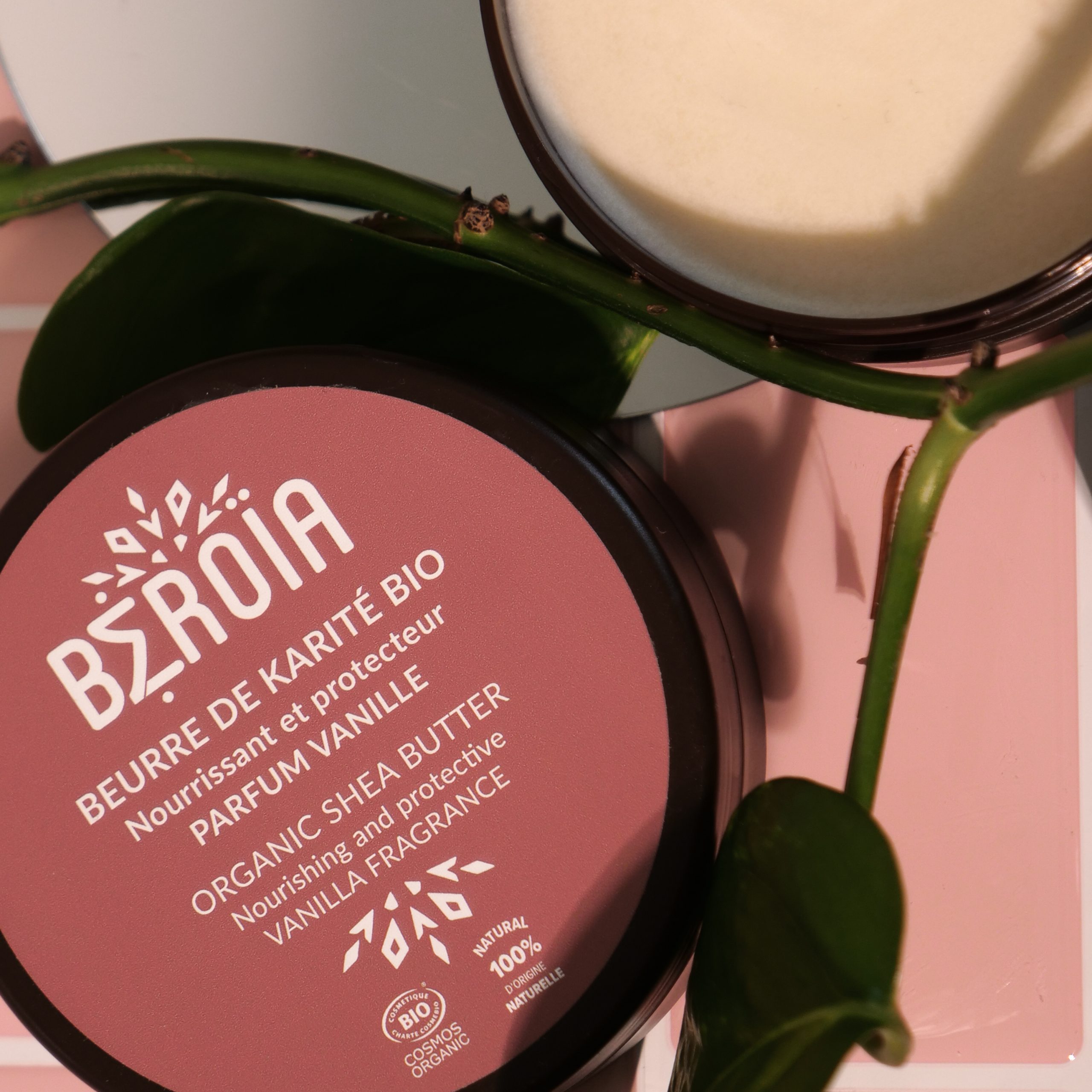 Cosmos Organische Vanille Sheaboter – puur karite boter balsem - verzacht gevoelige huid - voedend 100g - Afbeelding 3
