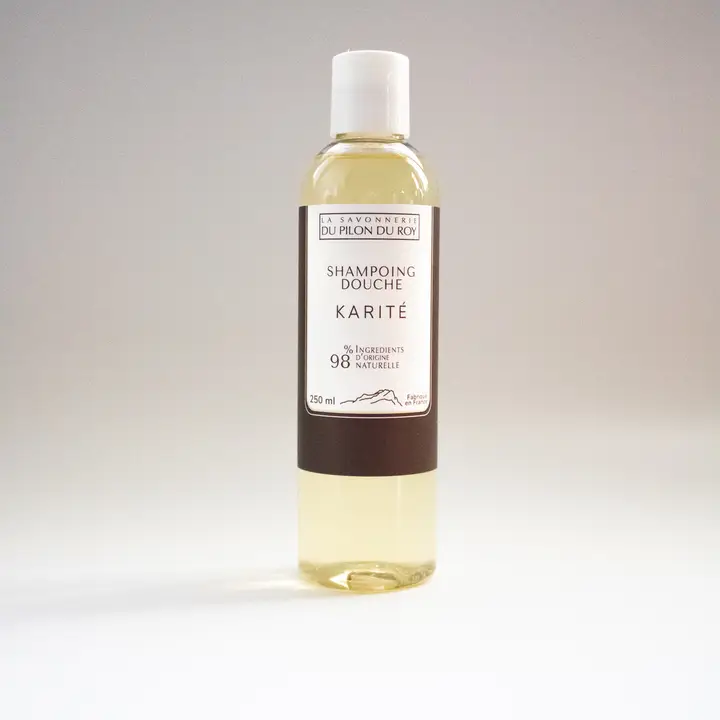 Biologische Shampoo en Douchegel uit Marseille met Shea boter - karite - Delicaat geur - handgemaakt in Frankrijk 250ml
