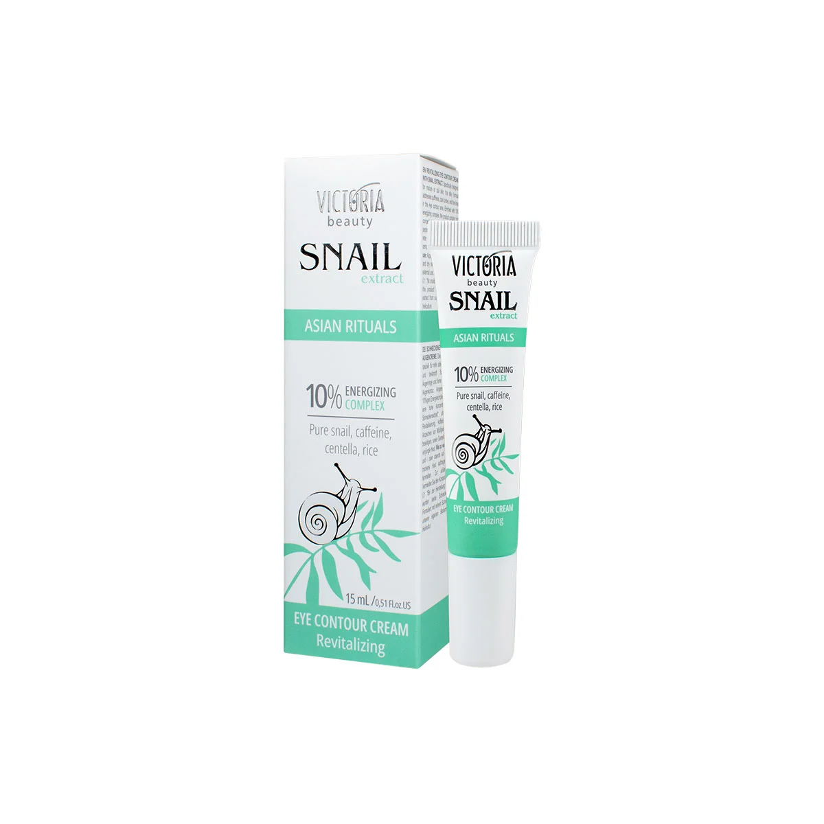 Exclusieve verjongende ogen creme met slakken slijm - cafeïne - peptiden en centella 15ml
