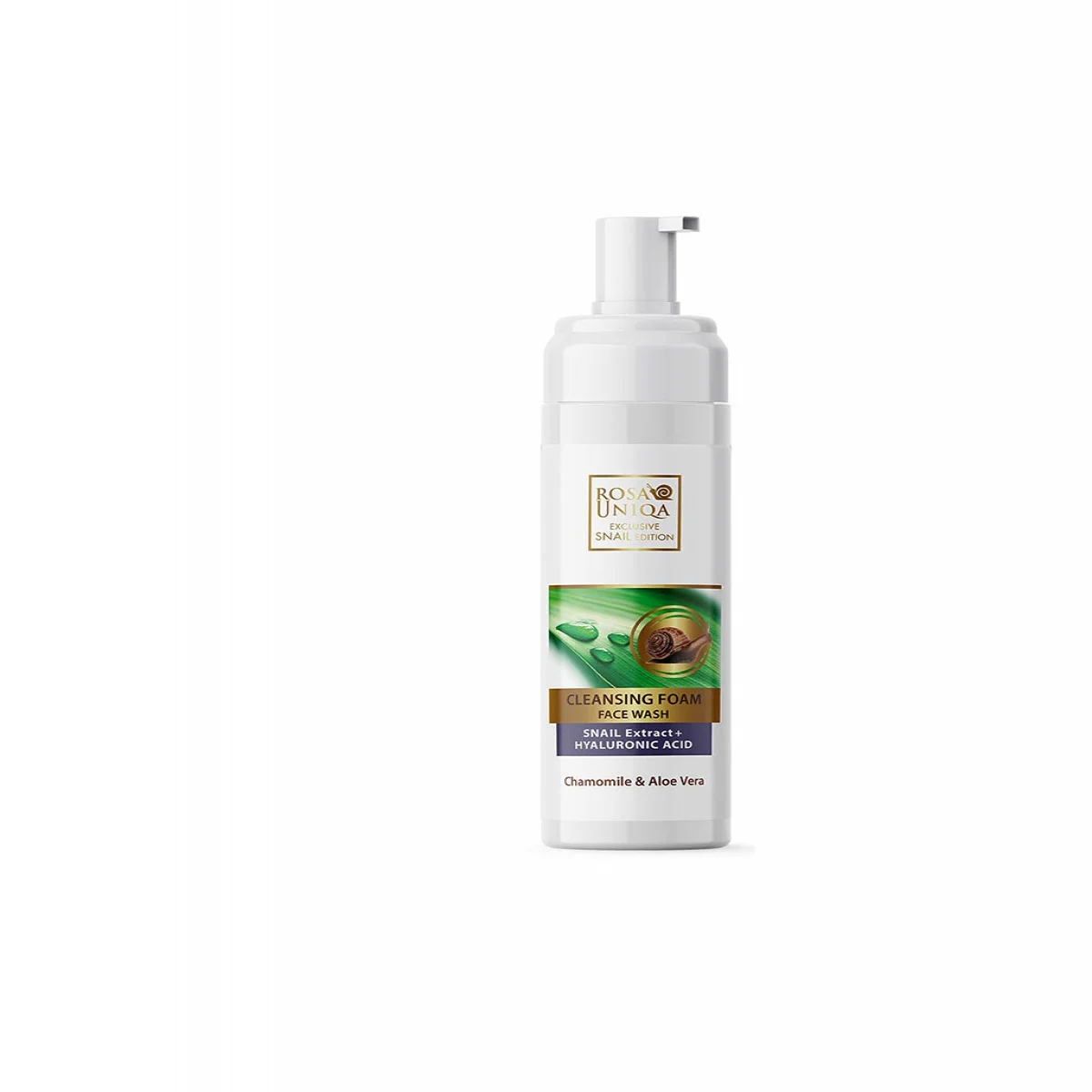 Exclusieve gezicht reinigingsschuim met slakkenslijm - hyaluronzuur - chamomile 200 ml