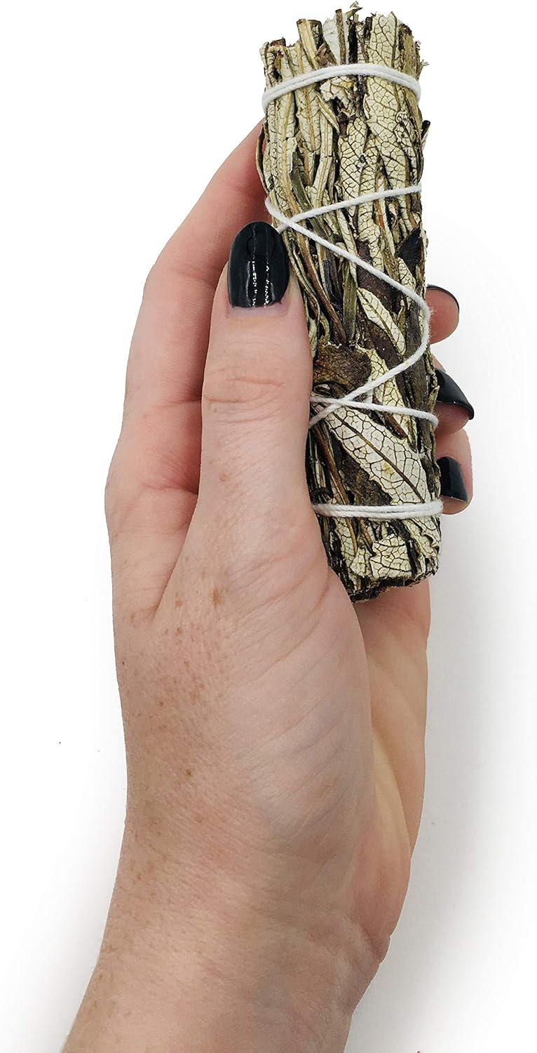3 stuks Natuurlijke Yerba Santa bundel - smudge - wierook - handgemaakt in Frankrijk - reinigend en emotioneel 3x11cm - Afbeelding 3